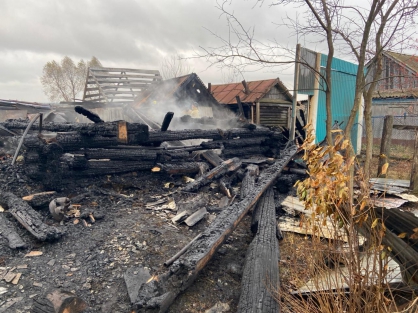 В Батыревском районе устанавливаются обстоятельства гибели четырех человек при пожаре